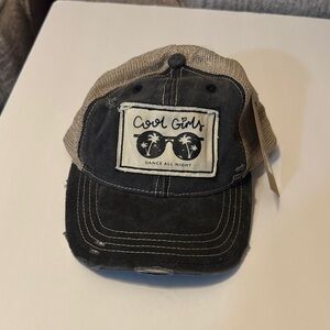 Cool Girls Black and Tan Trucker Hat